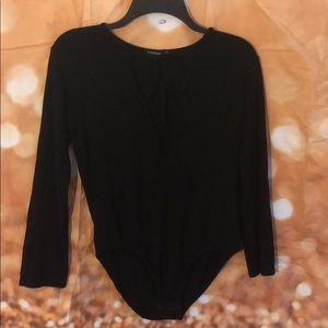 Boohoo bodysuit with crossfront